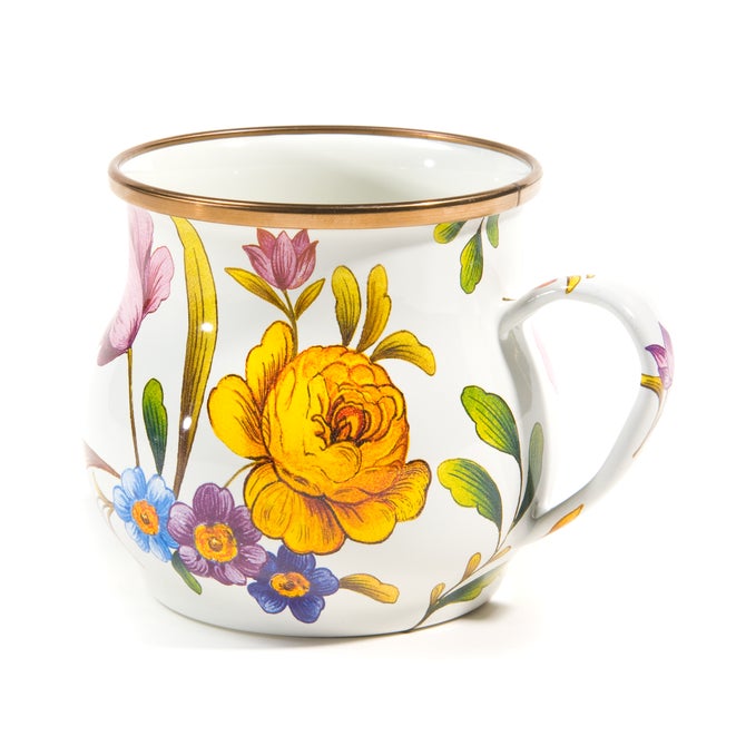White Flower Market Mug image number 0