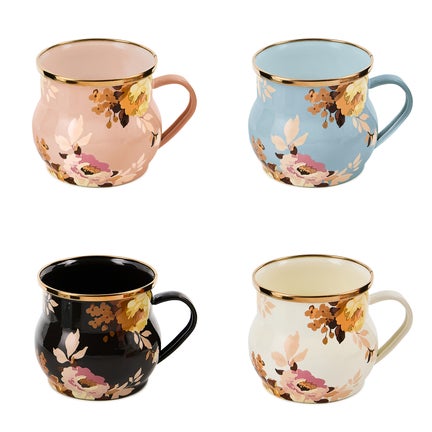Wild Rose Mix & Match Mugs, Set of 4