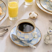 Sky Check Teacup