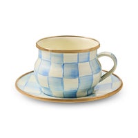 Sky Check Teacup