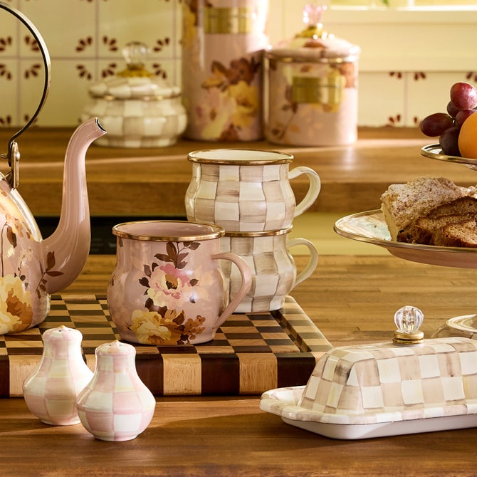 Mocha Check Teacup image number 5