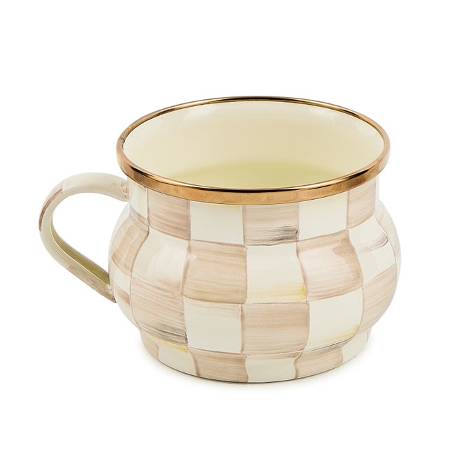 Mocha Check Teacup image number 0