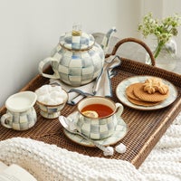 Sterling Check Saucer