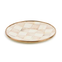Mocha Check Saucer
