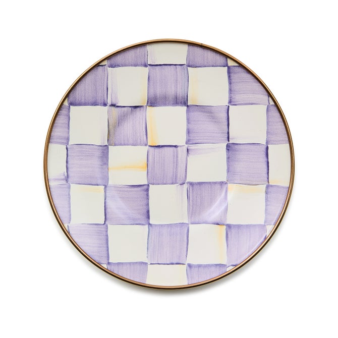 Violet Check Saucer image number 0