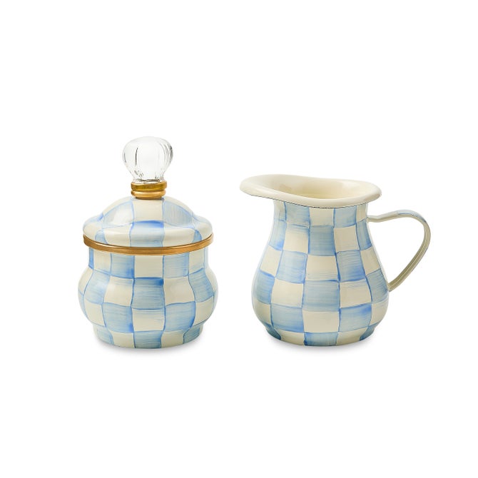 Sky Check Lidded Sugar Bowl image number 2