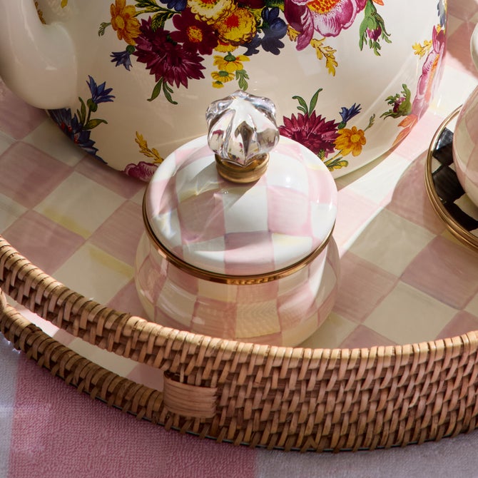 Rosy Check Lidded Sugar Bowl image number 3