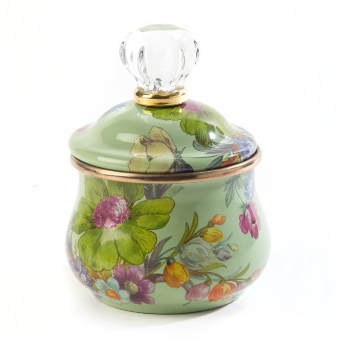 Flower Market Lidded Sugar Bowl - Green image number 0