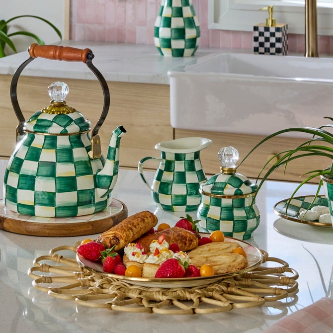 Emerald Check Creamer image number 1