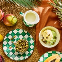 Emerald Check Creamer