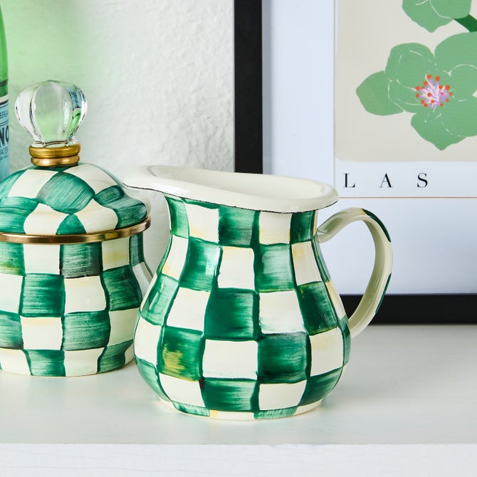 Emerald Check Creamer image number 4