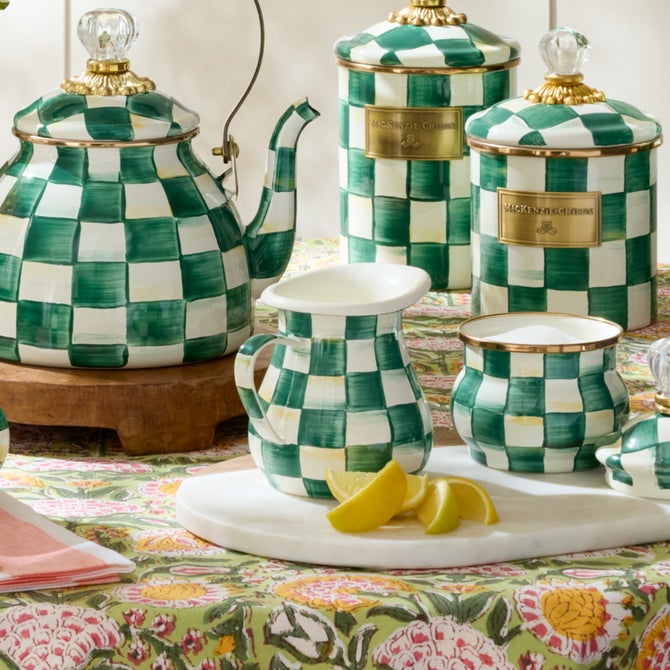 Emerald Check Creamer image number 5