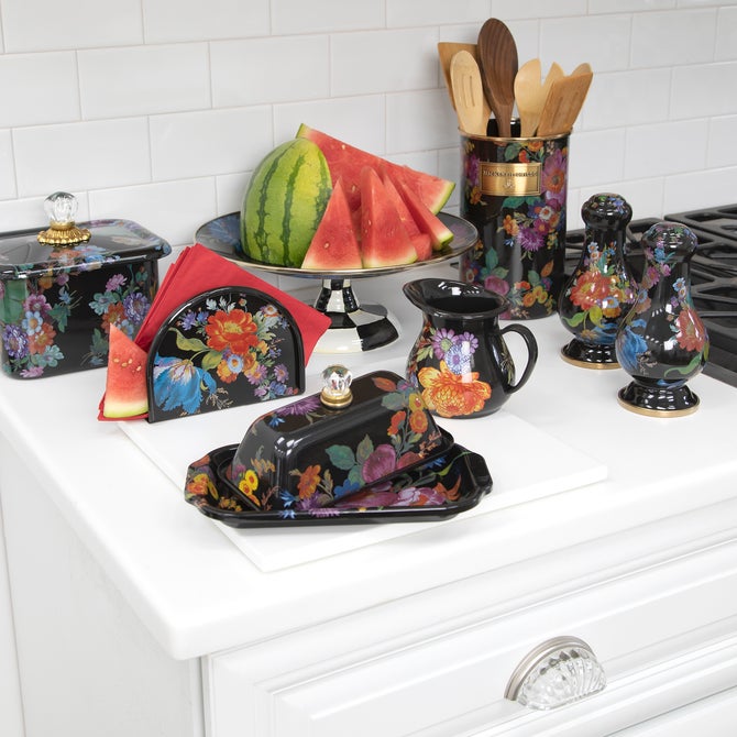 Flower Market Creamer - Black image number 1