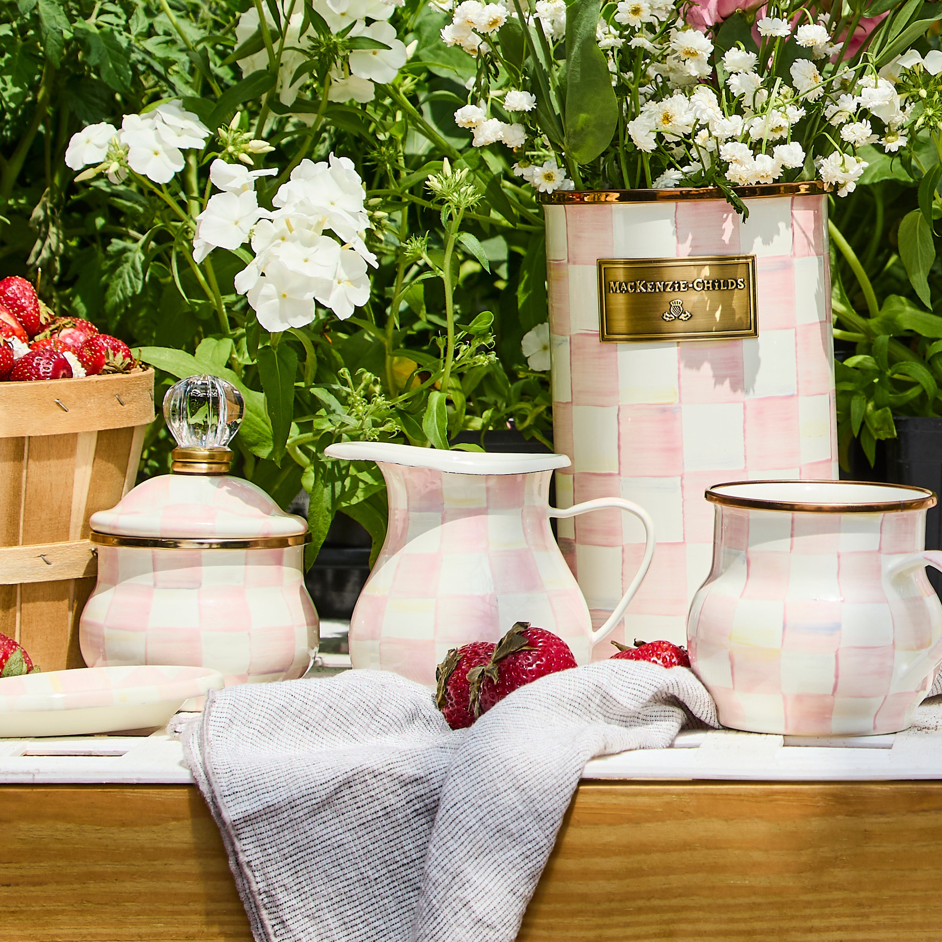 MacKenzie-Childs | Rosy Check Creamer
