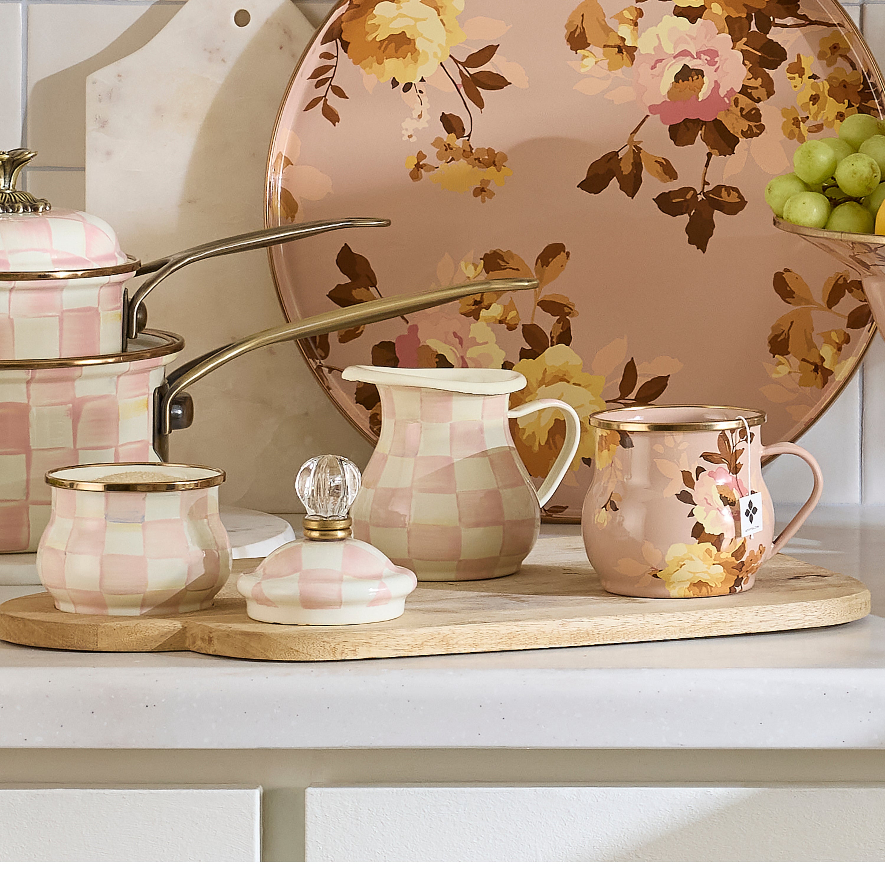 MacKenzie-Childs | Rosy Check Creamer