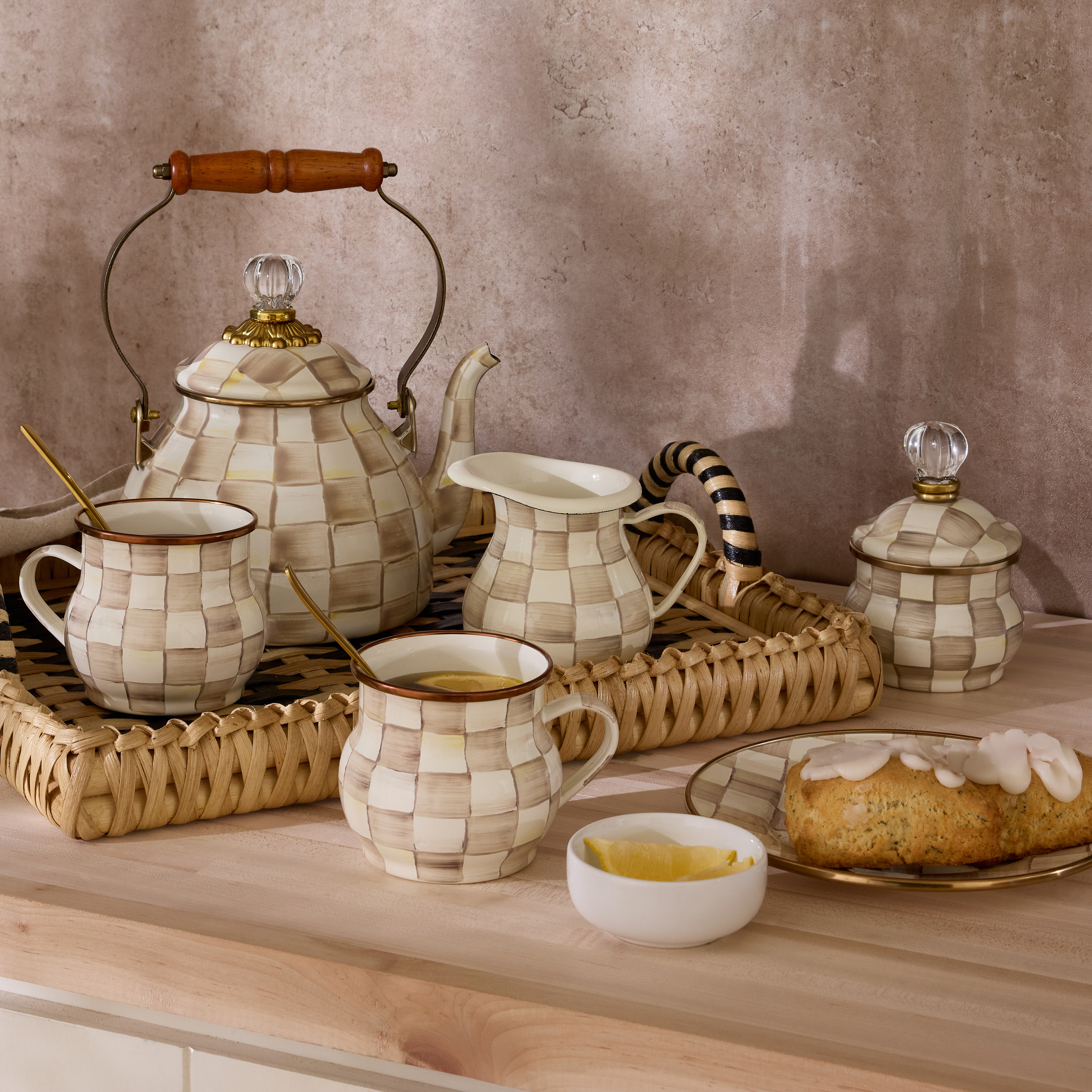 MacKenzie-Childs | Mocha Check Creamer
