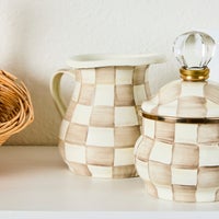 Mocha Check Creamer