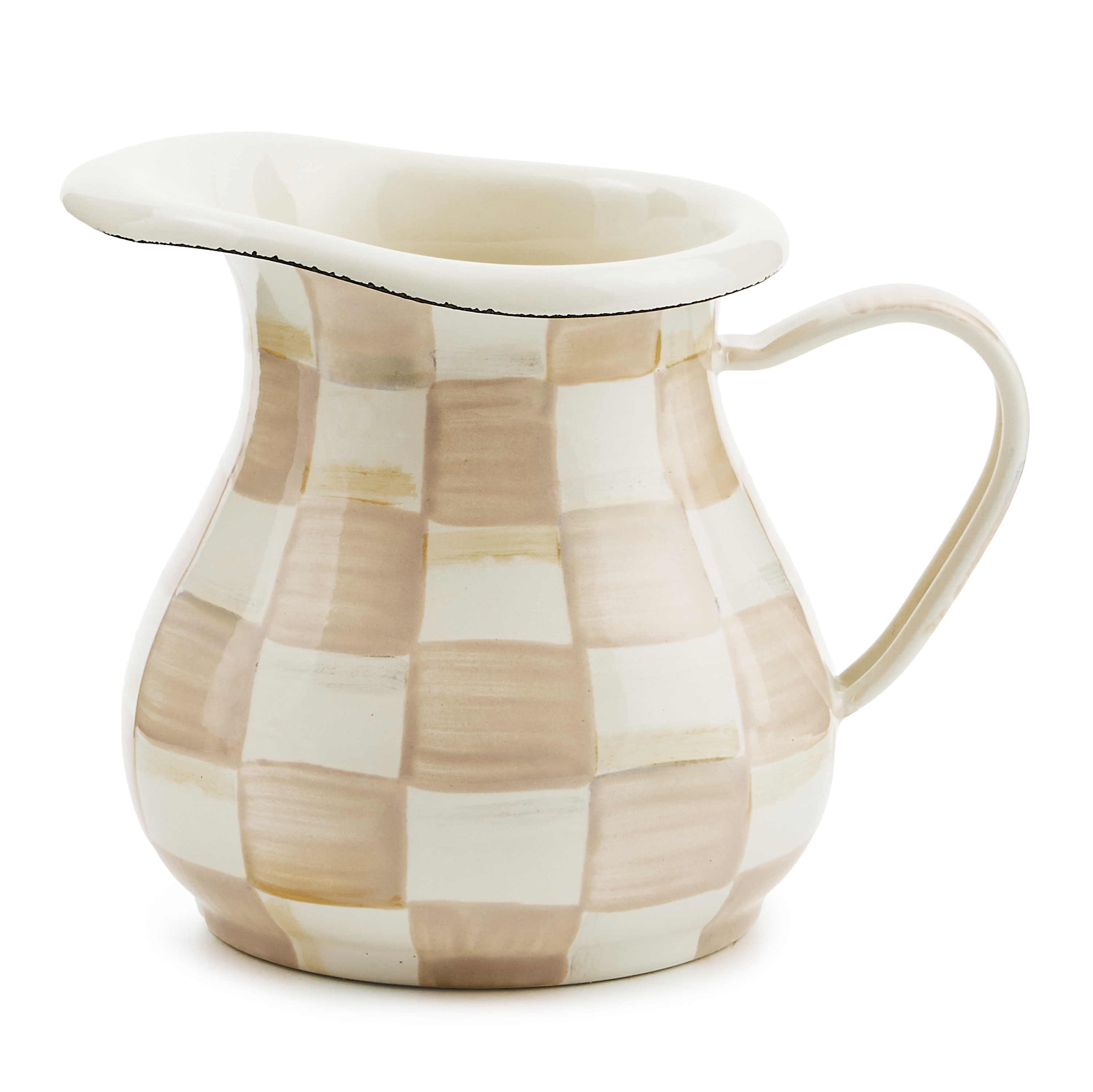 MacKenzie-Childs Mocha Check Creamer - Thumbnail 4