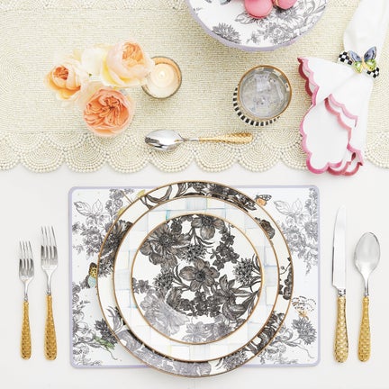 Sterling English Garden Enamel Salad/Dessert Plate, Set of 4