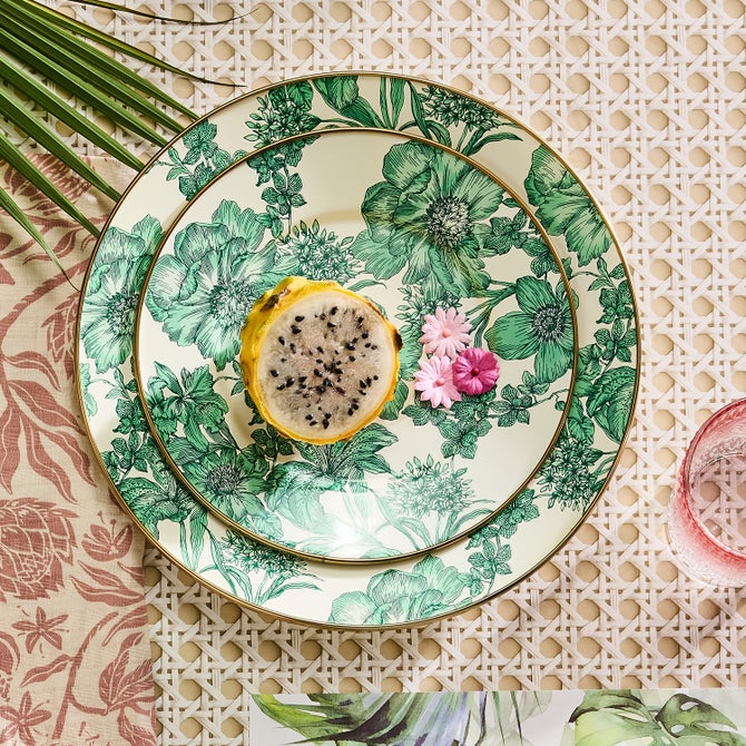 Emerald English Garden Salad Plate image number 5