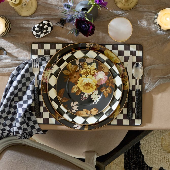 Wild Rose Brown Salad Plate image number 4