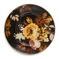 Wild Rose Brown Salad Plate