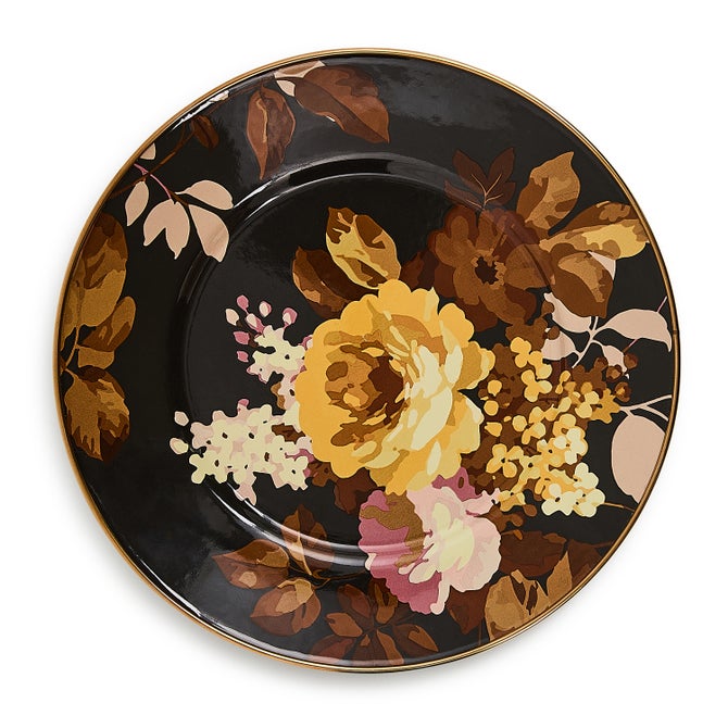 Wild Rose Brown Salad Plate image number 0