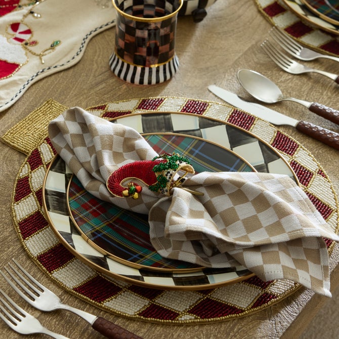 Tartan Black Salad/Dessert Plate image number 2