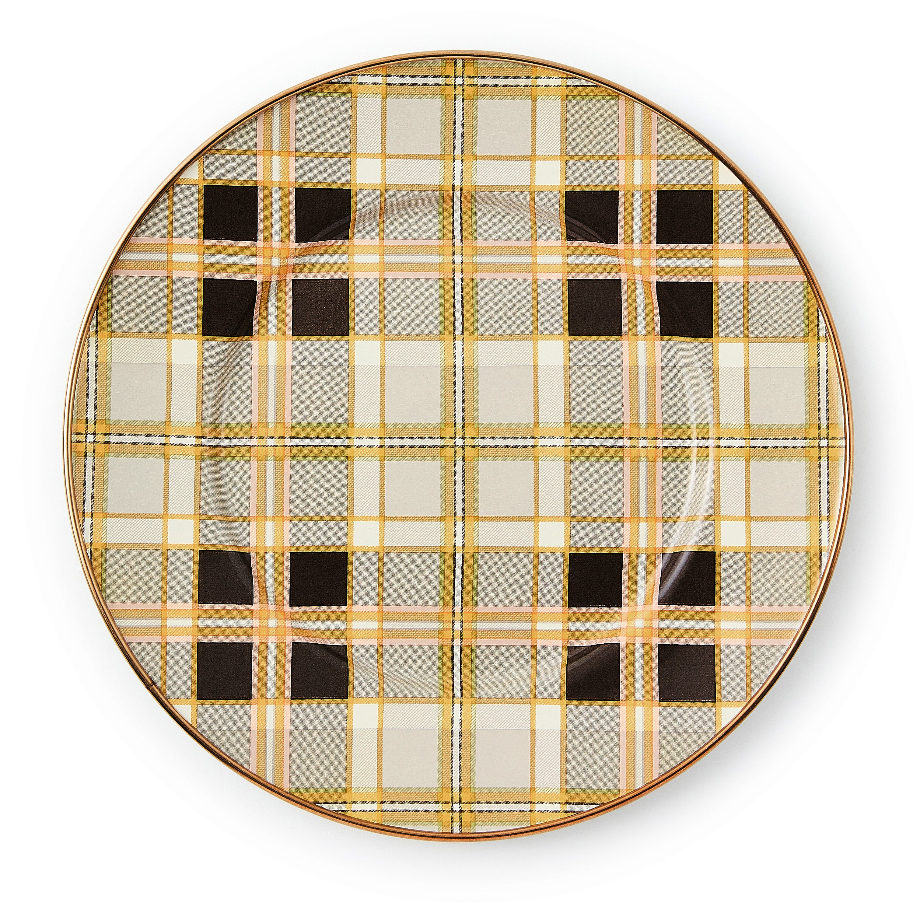 MacKenzie-Childs | Tartan Mocha Salad Plate