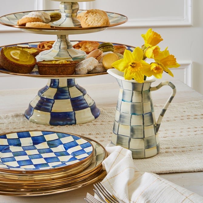Royal Check Salad/Dessert Plate image number 6