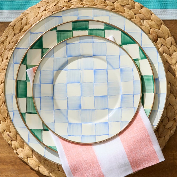 Sky Check Salad/Dessert Plate image number 8