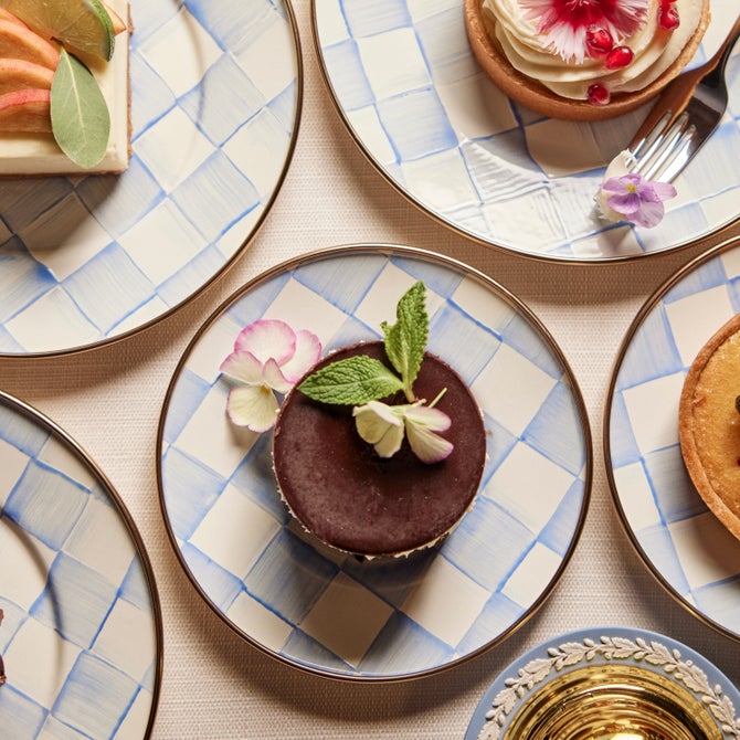 Sky Check Salad/Dessert Plate image number 11