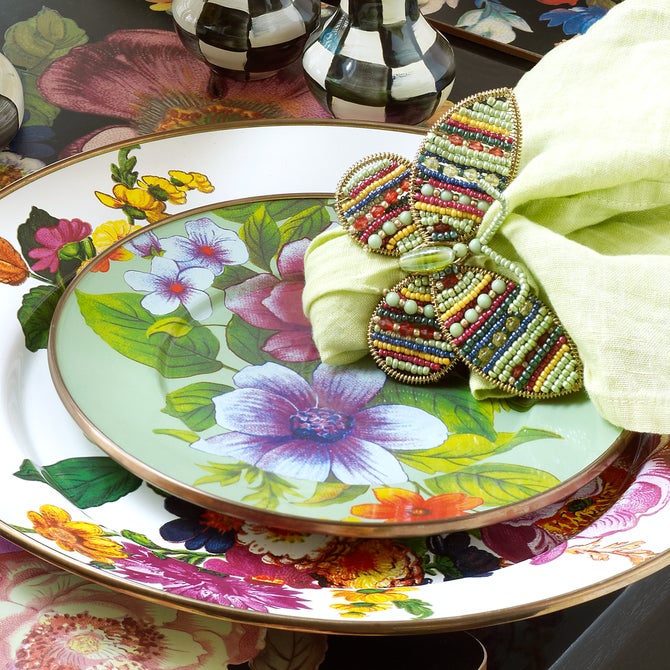 Green Flower Market Salad/Dessert Plate image number 2