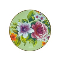 Green Flower Market Salad/Dessert Plate