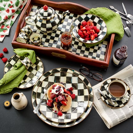 Courtly Check Salad/Dessert Plate