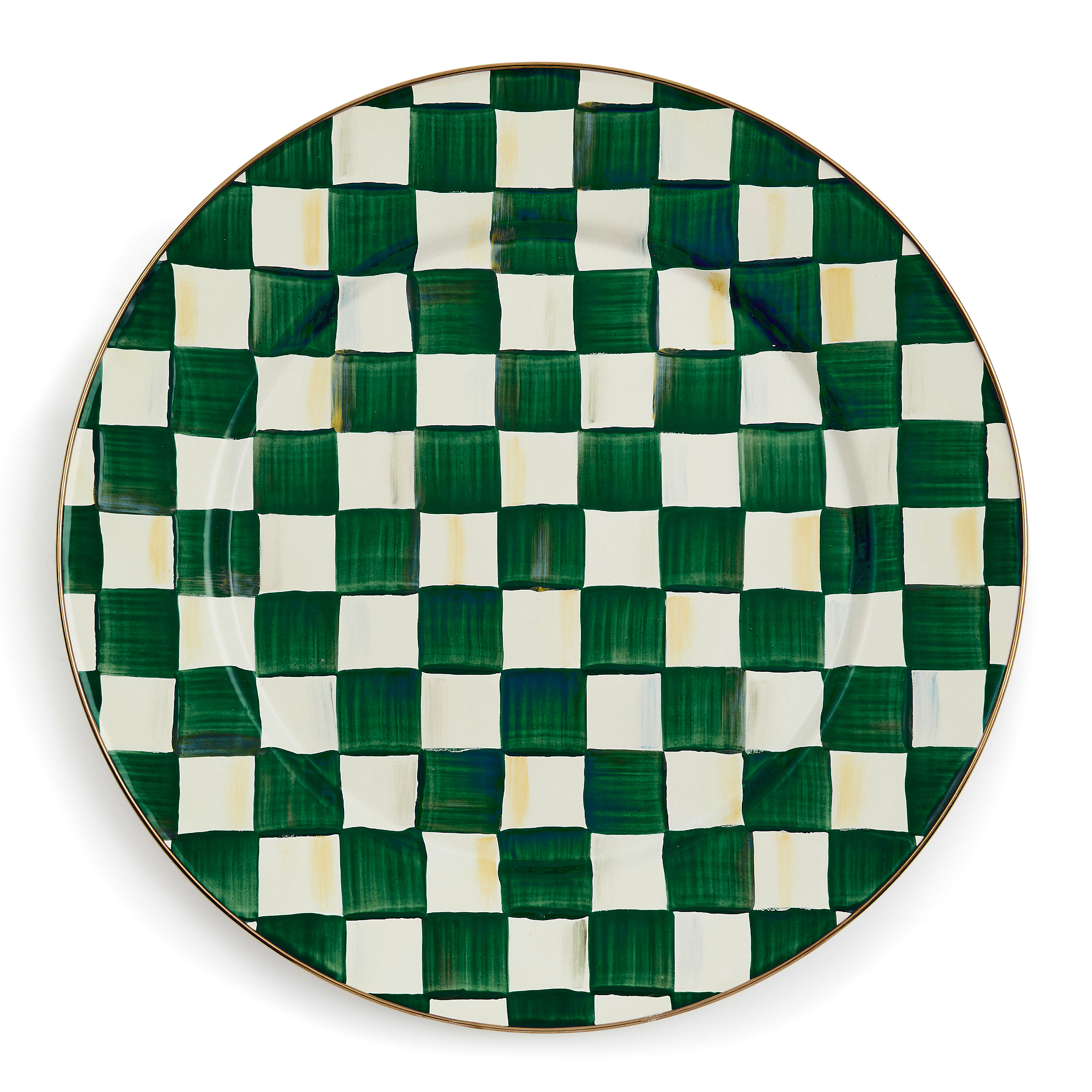【新品】McKenzie-Childs チェック柄　トレイ MacKenzie-Childs | Emerald Check Serving Platter