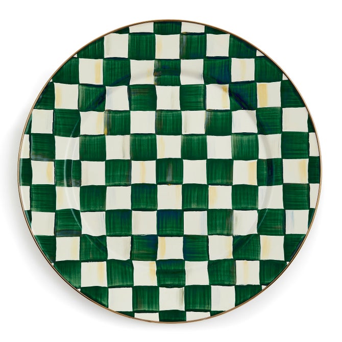 Emerald Check Serving Platter image number 0