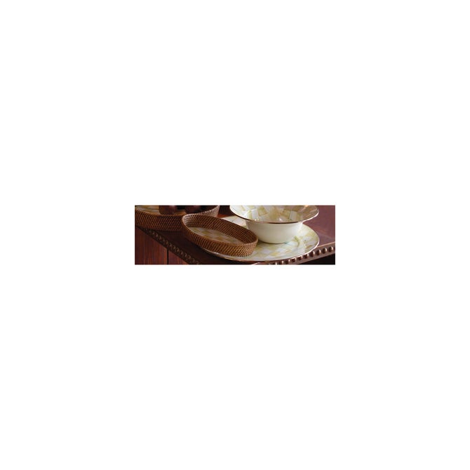 Parchment Check Enamel Serving Platter image number 2