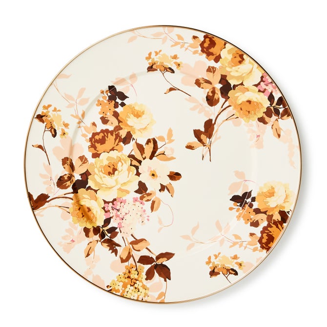 Wild Rose White Serving Platter image number 0