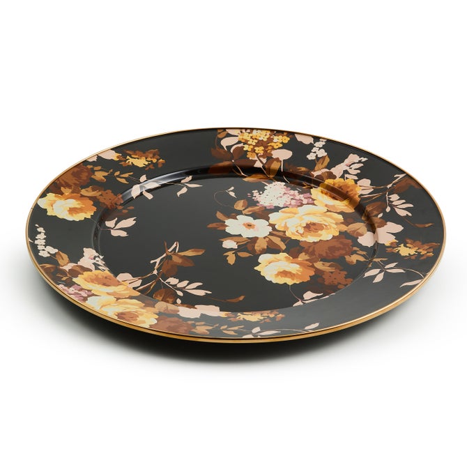 Wild Rose Brown Serving Platter image number 2