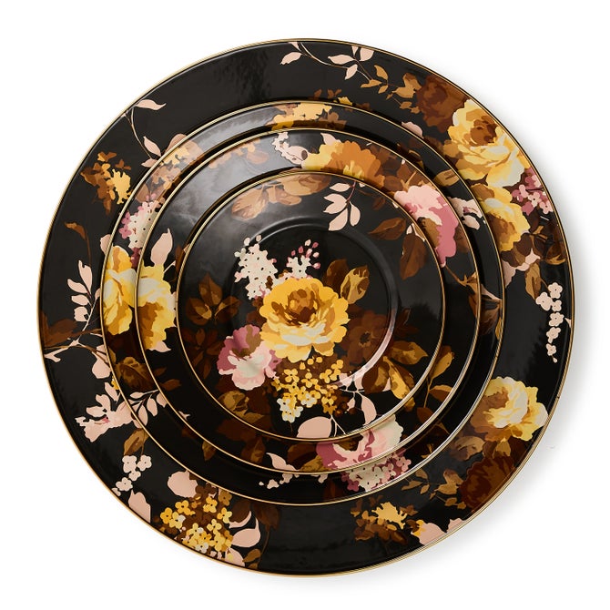 Wild Rose Brown Serving Platter image number 3