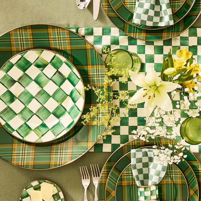 Tartan Green Serving Platter image number 1