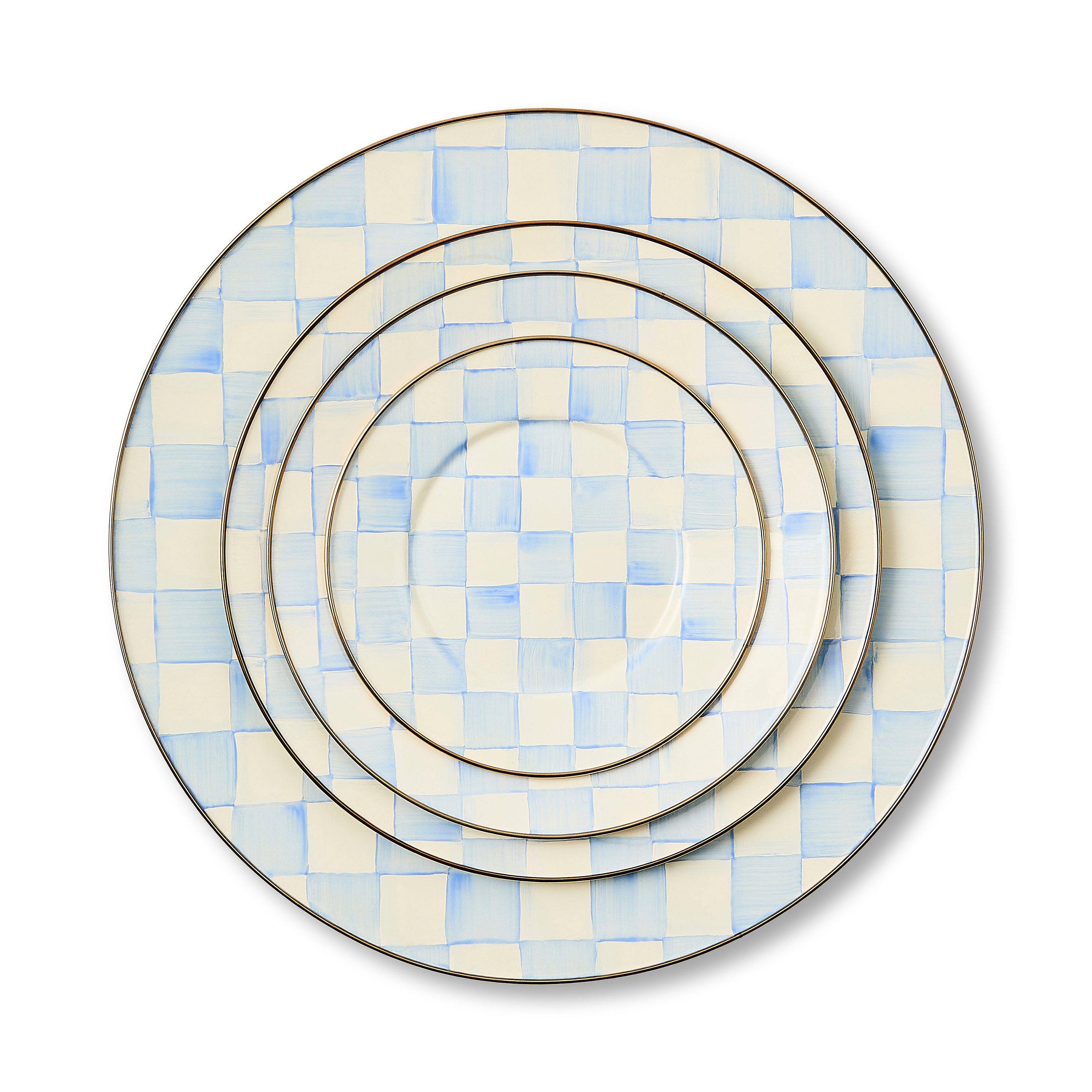 MacKenzie-Childs Sky Check Serving Platter - Thumbnail 3