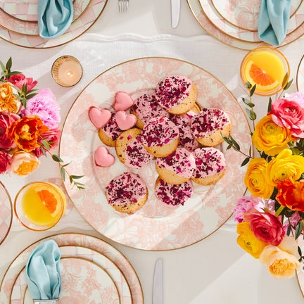 Rosy Check Serving Platter