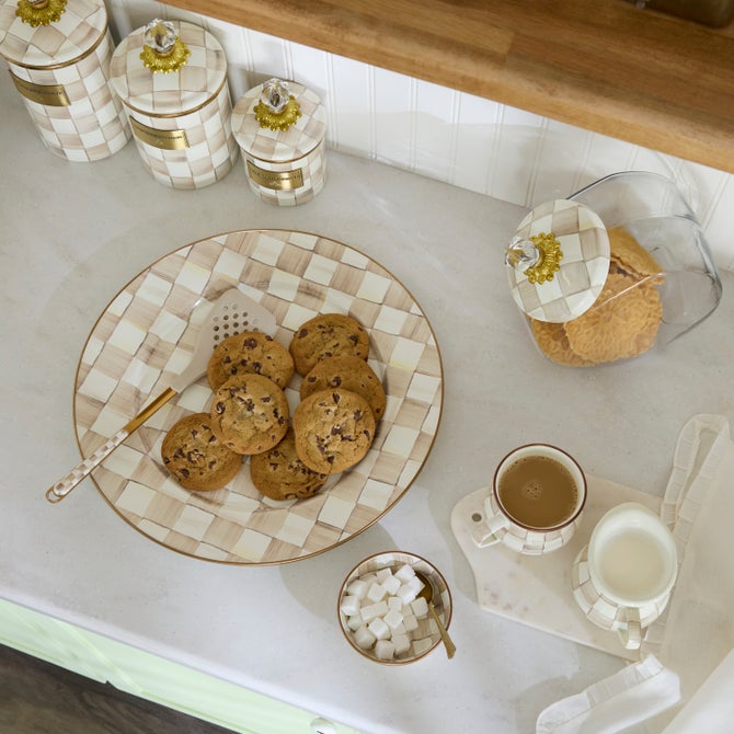 Mocha Check Serving Platter image number 3