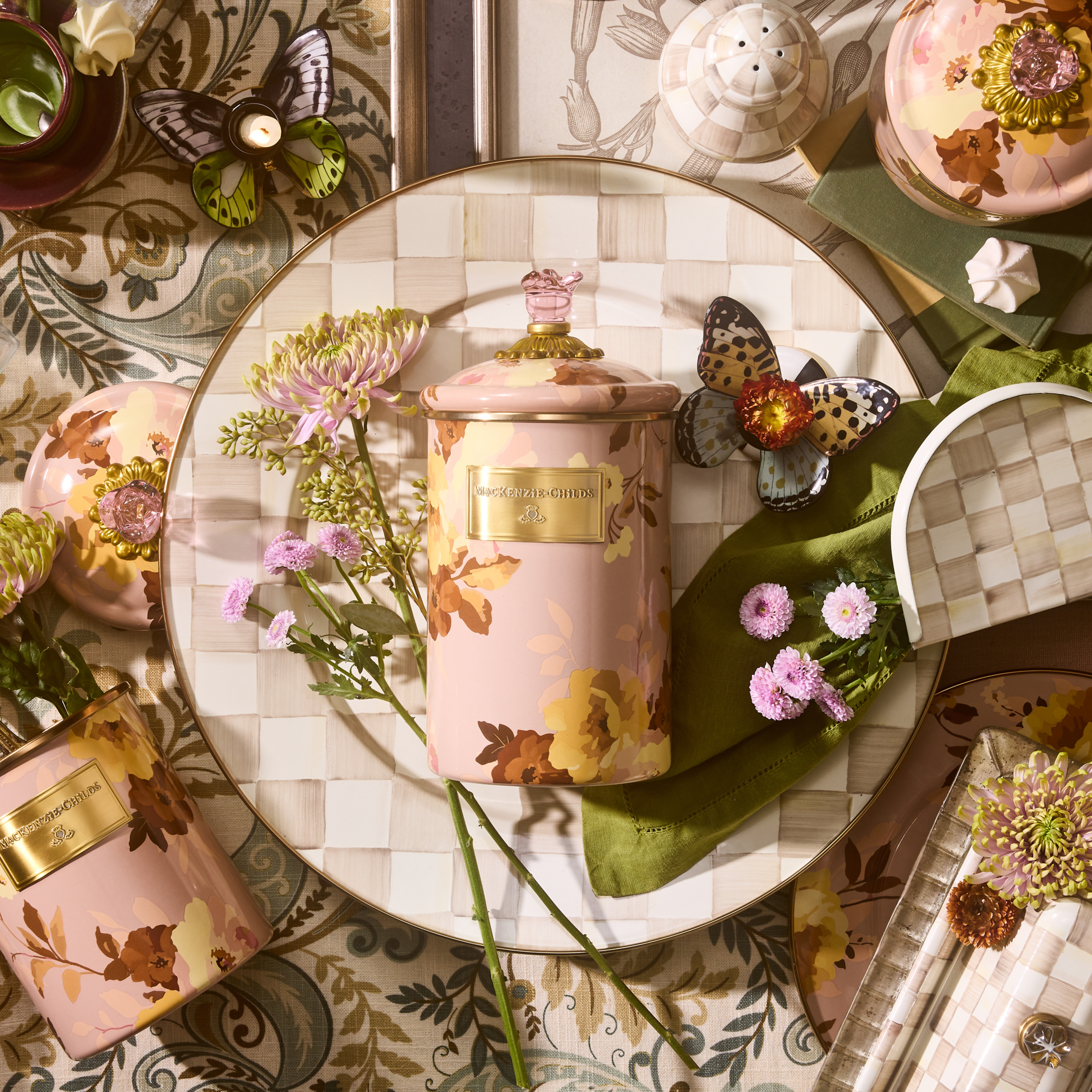 MacKenzie-Childs | Mocha Check Serving Platter