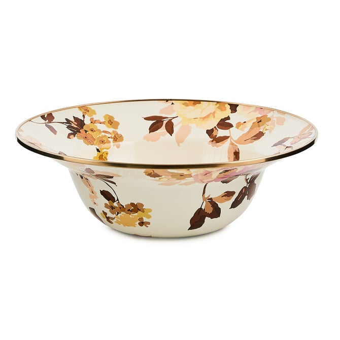 Wild Rose White Serving Bowl image number 0