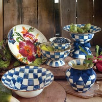 Royal Check Serving Bowl