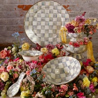 Sterling Check Serving Bowl