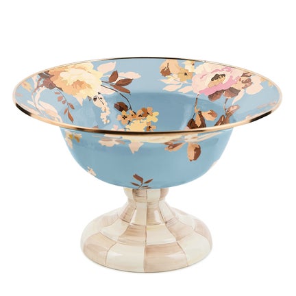 Wild Rose Slate Large Compote